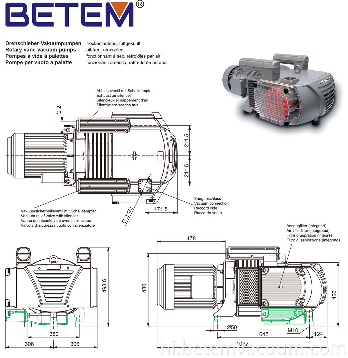 Oilless Vacuum Pumps 